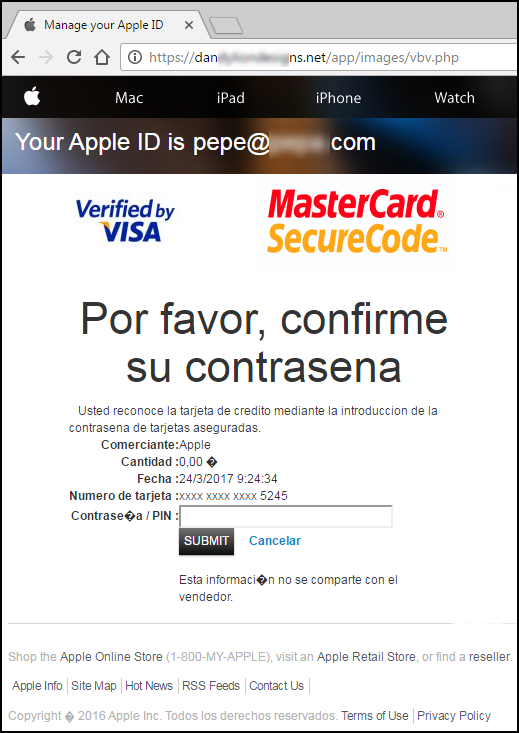 Phishing Apple